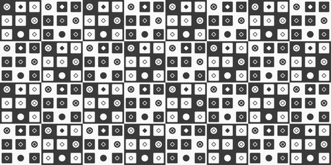 Seamless and simple pattern. A pattern of repeating black tiles. Square tiles checker pattern.