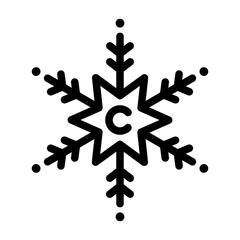 snowflake Line Icon