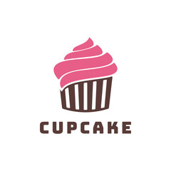 Cupcake logo design creative idea