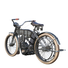 Fototapeta na wymiar Motor bicycle isolated 
