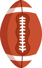 illustration of rugby ball sport on transparent background