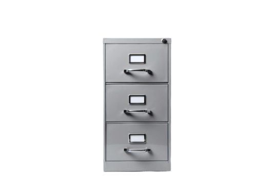 File cabinet. isolated object, transparent background