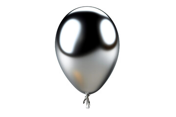 Foil balloon. isolated object, transparent background