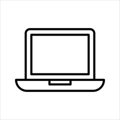 Laptop icon. computer icon vector illustration on white background