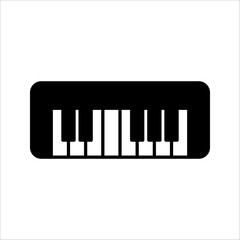 Piano Icon vector illustration Isolated on White Background. color editable eps 10