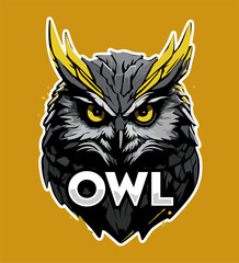 Owl Gaming logo with best quality