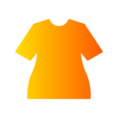 t shirt gradient icon