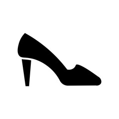high heel glyph icon