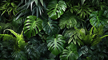 Naklejka na ściany i meble fern leaves HD 8K wallpaper Stock Photographic Image 