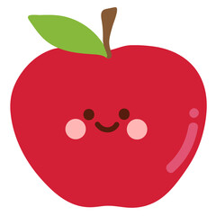 red apple illustration
