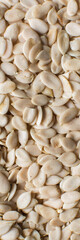 top view of nigerian egusi seeds banner, flatlay of shelled melon seeds, nigerian melon seeds, pumpkin seeds for cooking