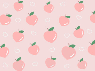 seamless pattern with peachs