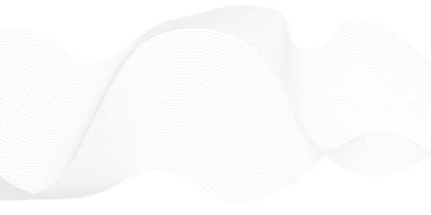 Abstract white blend wave lines and technology background. Modern white flowing wave lines and glowing moving lines. Futuristic technology and sound wave lines background.