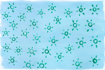 Hand painted textured background. Full color design. Brushstrokes, dots, lines, waves. pattern.	