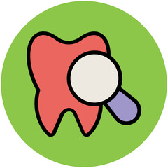 Clean teeth flat icon design 