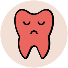 Clean teeth flat icon design 