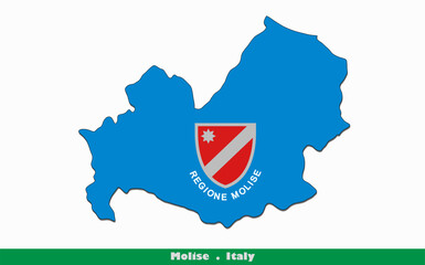 Molise Flag -  Regions of Italy (EPS)