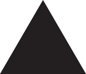 triangle shape arrow  black outline icon  design graphic symble element on png file transparent vector illustration