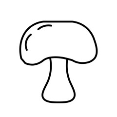 mushroom line icon
