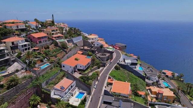 Aerial video: Madeira Island's summer coastal charm