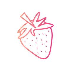 strawberry gradient icon