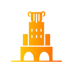 Naklejka premium univercity gradient icon