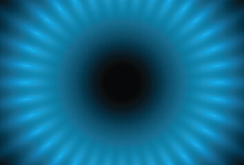 Abstract blue background. Light Color Trails. black hole. Technology background.