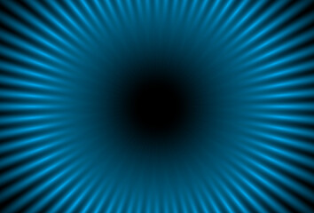 Abstract blue background. Light Color Trails. black hole. Technology background.