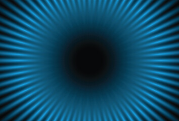 Abstract blue background. Light Color Trails. black hole. Technology background.