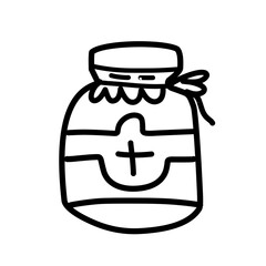jar bottle line icon