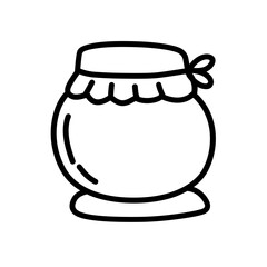 jar bottle line icon