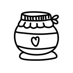 jar bottle line icon