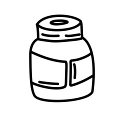 jar bottle line icon