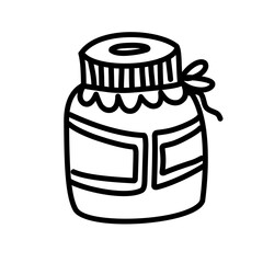 jar bottle line icon