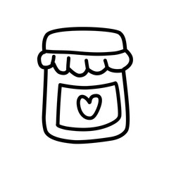 jar bottle line icon