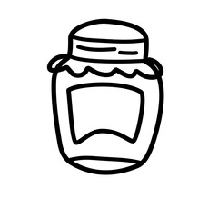jar bottle line icon