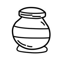 jar bottle line icon