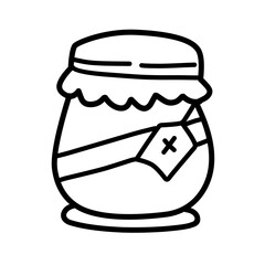 jar bottle line icon