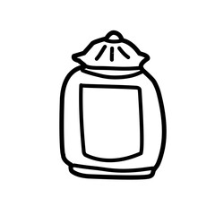 jar bottle line icon