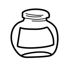 jar bottle line icon