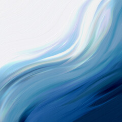Fototapeta premium Wave lapping (light blue)