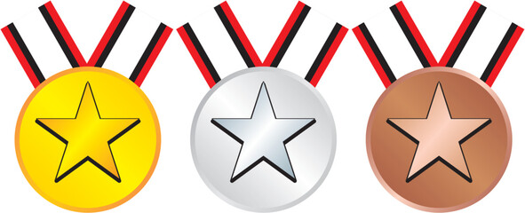 star championship medal design