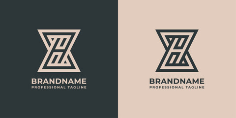 H Hourglass Logo is suitable for any business related to the letter H and Hourglass