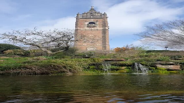 Brandon's tower over the pond