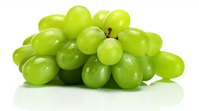 bunch of green grapes HD 8K wallpaper Stock Photographic Image
