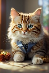 portrait of an adorable cat