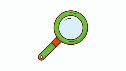 Magnifying Glass Icon In Hand Drawn Doodle Style.