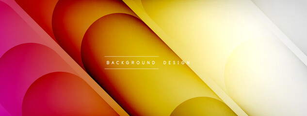 Abstract background - geometric composition created with lights and shadows. Technology or business digital template