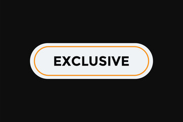 exclusive button web banner templates. Vector Illustration 
