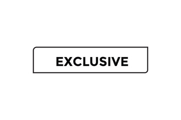 exclusive button web banner templates. Vector Illustration 
